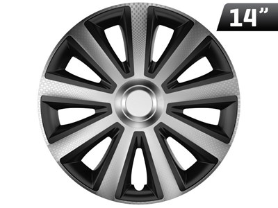 Kołpaki Aviator silver / black 14 , 4 szt.