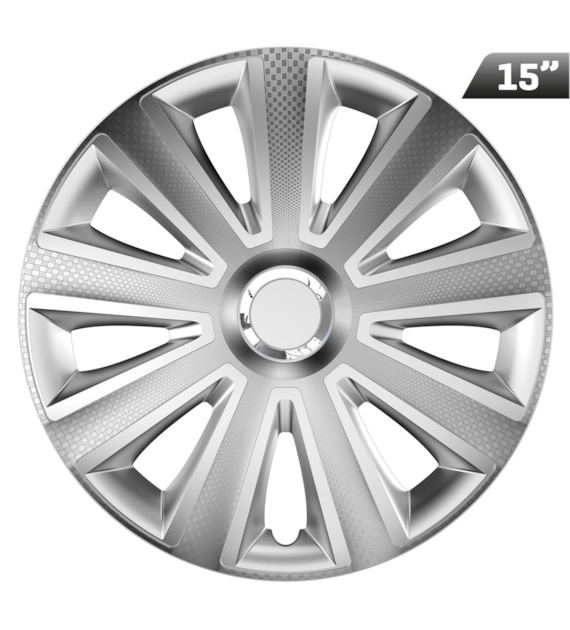 Enjoliveurs Aviator RC silver 15 , 4 pcs.