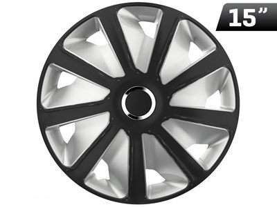 Wheel cover Craft RC black / silver 15`` , 1 pc