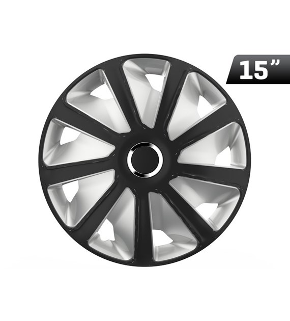 Wheel cover Craft RC black / silver 15`` , 1 pc