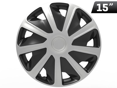 Wheel cover Craft silver / black 15 '', 1 pc