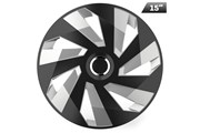 Hubcaps Vector RC black / silver 15 , 4 pcs.