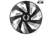 Hubcaps Vector RC black / silver 15 , 4 pcs.