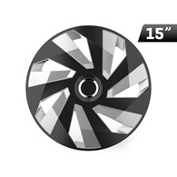 Kołpaki Vector RC black / silver 15 , 4 szt.