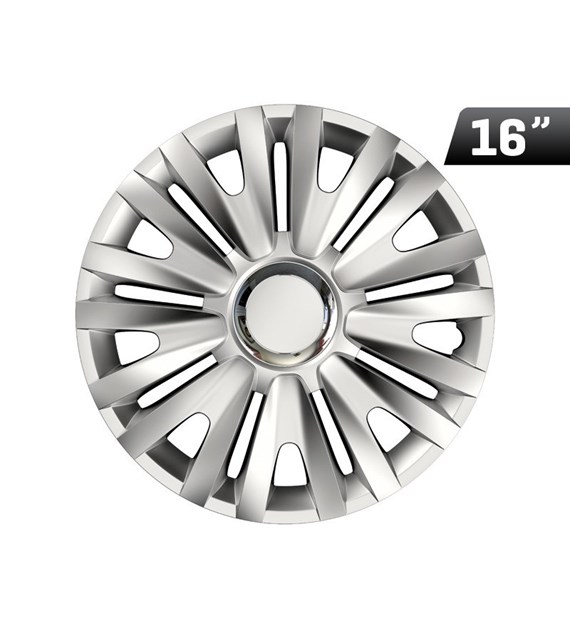 Hubcaps Royal RC silver 16 , 4 pcs.