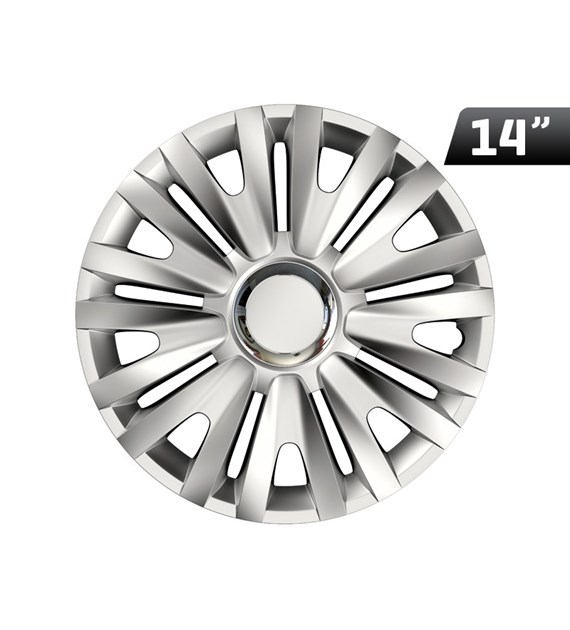 Wheel cover Royal RC silver  14``, 1 pc