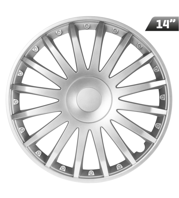 Enjoliveurs Crystal silver 14 , 4 pcs.