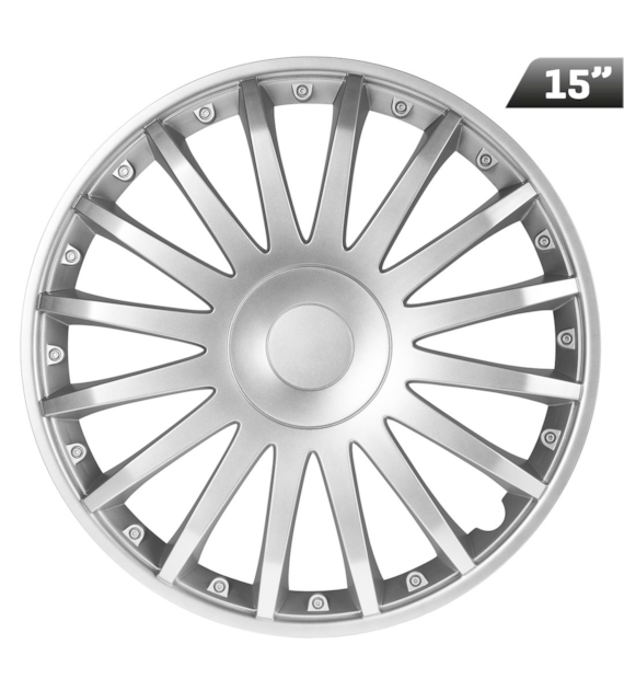 Enjoliveurs Crystal silver 15 , 4 pcs.