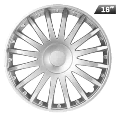 Enjoliveurs Crystal silver 16 , 4 pcs.
