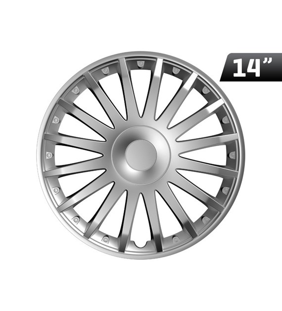 Wheel cover Crystal silver  14``, 1 pc