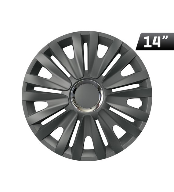 Hubcaps Royal RC graphite 14 , 4 pcs.