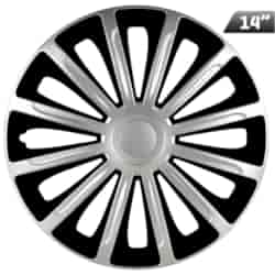 Kołpaki Trend silver / black 14 , 4 szt.