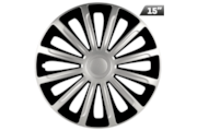 Hubcaps Trend silver / black 15 , 4 pcs.