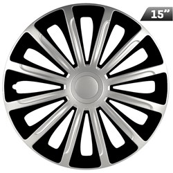 Kołpaki Trend silver / black 15 , 4 szt.