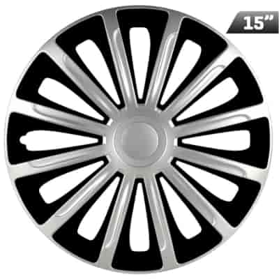 Radkappen Trend silver / black 15 , 4 Stk.
