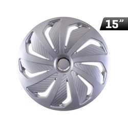 Wheel cover Hood Wind RC silver 15``, 1 pc