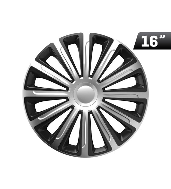 Wheel cover Trend   silver / black 16``, 1 pc