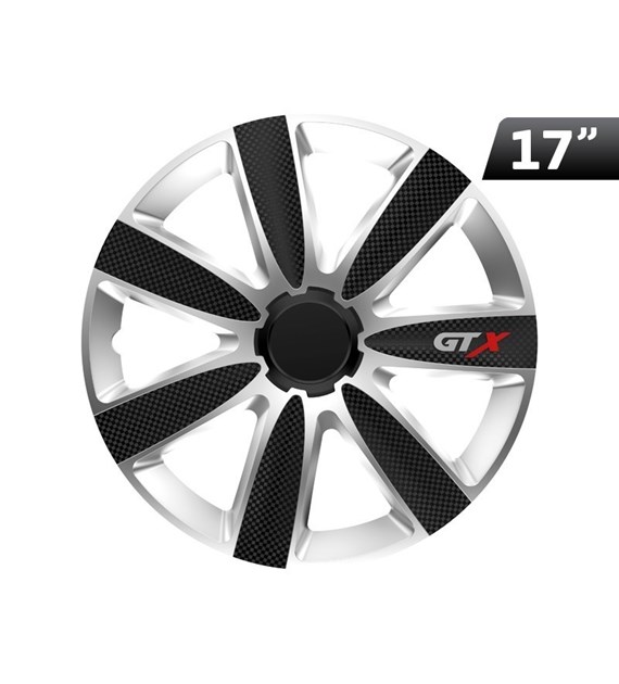 Wheel cover GTX carbon black / silver 17``  , 1 pc