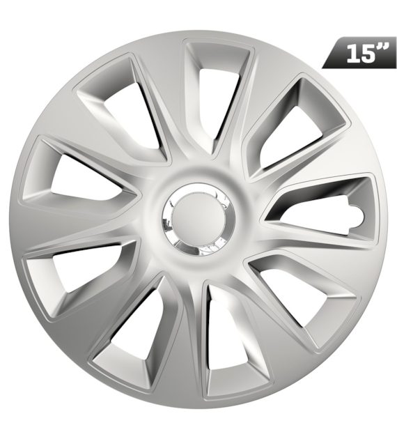 Radkappen Stratos RC silver 15 , 4 Stk.