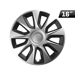 Wheel cover  Stratos silver / black 16``, 1 pc