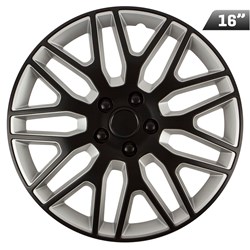 Kołpaki Dakar black / silver 16 , 4 szt.