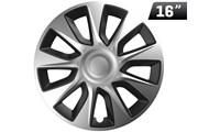 Radkappen Stratos silver / black 16 , 4 Stk.