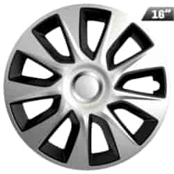 Kołpaki Stratos silver / black 16 , 4 szt.