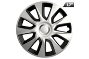 Hubcaps Stratos silver / black 17 , 4 pcs.