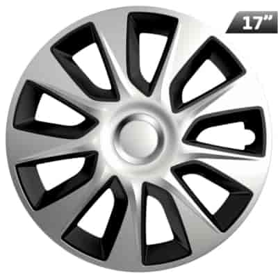 Radkappen Stratos silver / black 17 , 4 Stk.