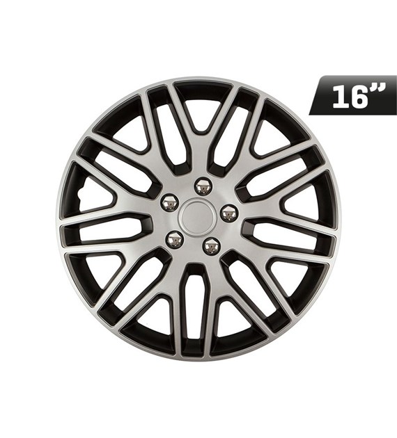 Wheel cover Dakar NC silver / black 16    , 1 pc