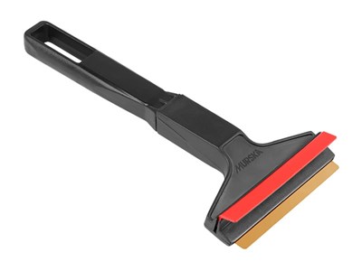 MURSKA ice scraper,  M  (21 cm) with brass blade and squeegee, made in Finland (58996)