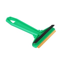 MURSKA Eiskratzer,  S  (16 cm) mit Messingklinge und Wischer, hergestellt in Finnland (58380)