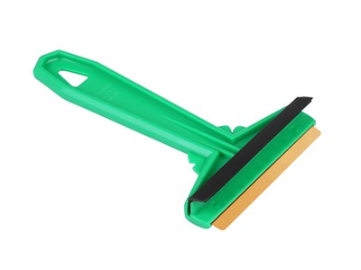 MURSKA ice scraper,  S  (16 cm) with brass blade and squeegee, made in Finland (58380)