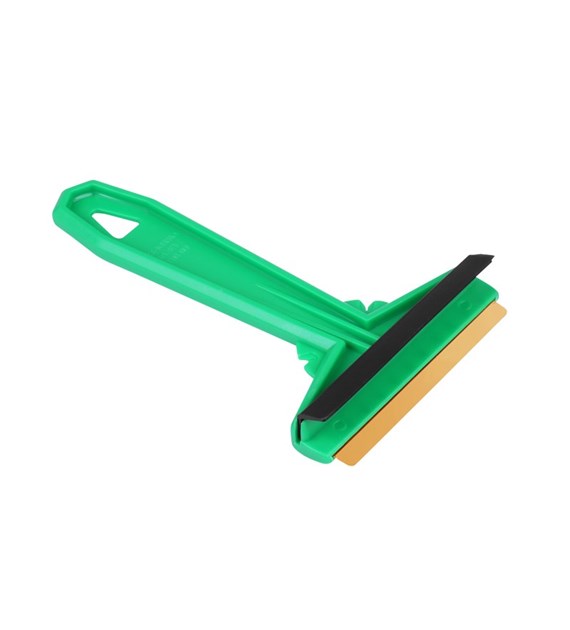 MURSKA ice scraper,  S  (16 cm) with brass blade and squeegee, made in Finland (58380)