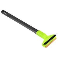 MURSKA ice scraper,  L  (38 cm) with brass blade and squeegee, made in Finland (58997)