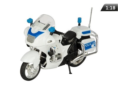 Model 1:18, Police motorcycle, white
