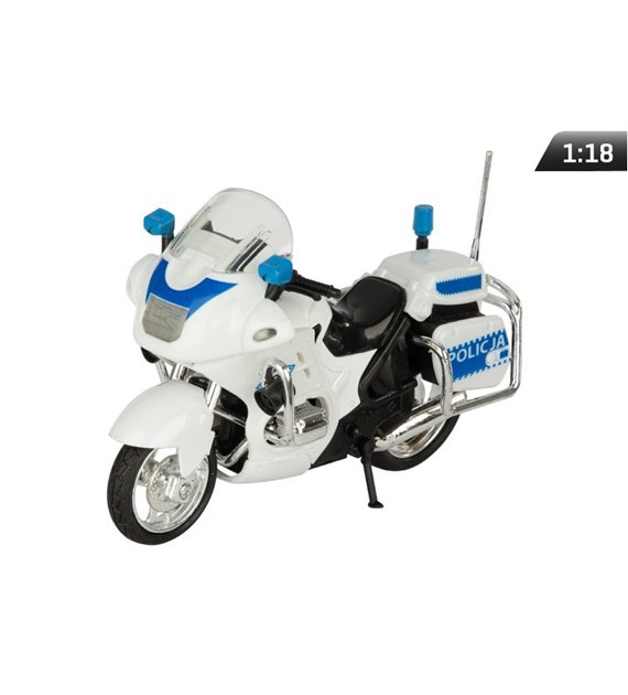 Modell 1:18, Motorradpolizei, weiß