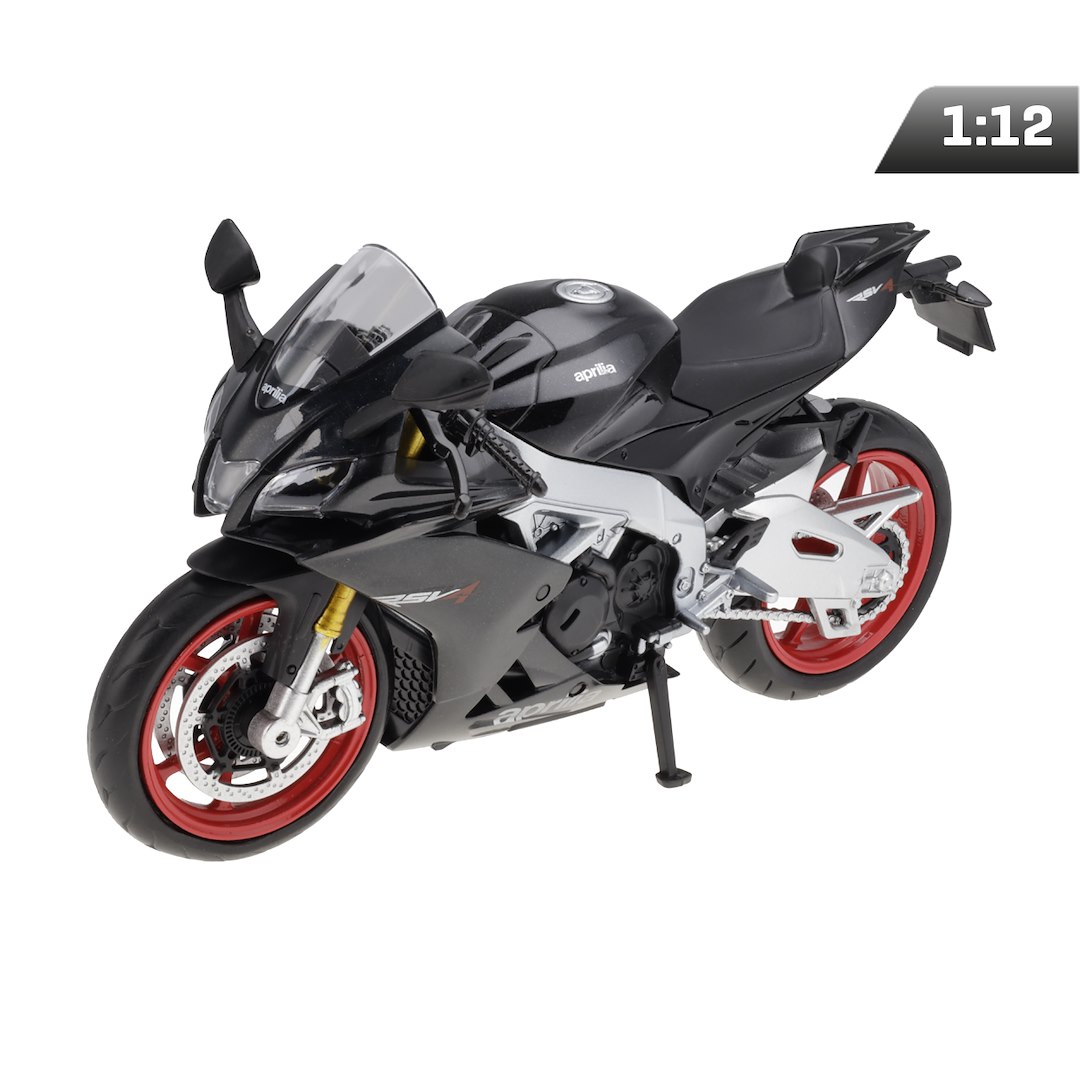 Modèle 1:12 RMZ HOBBY Aprilla RSV4 RR 2020 (Regular), noir