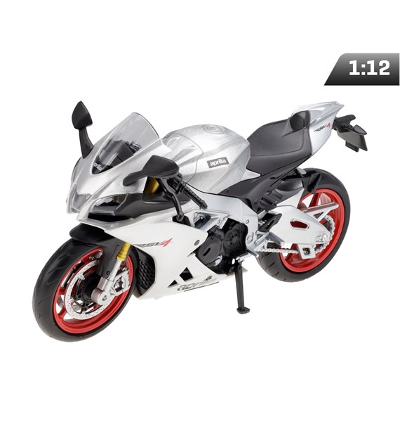 Modèle 1:12 RMZ HOBBY Aprilla RSV4 RR 2020 (Regular), argenté