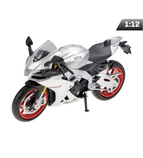 Model 1:12 RMZ HOBBY Aprilla RSV4 RR 2020 (Regular), srebrny