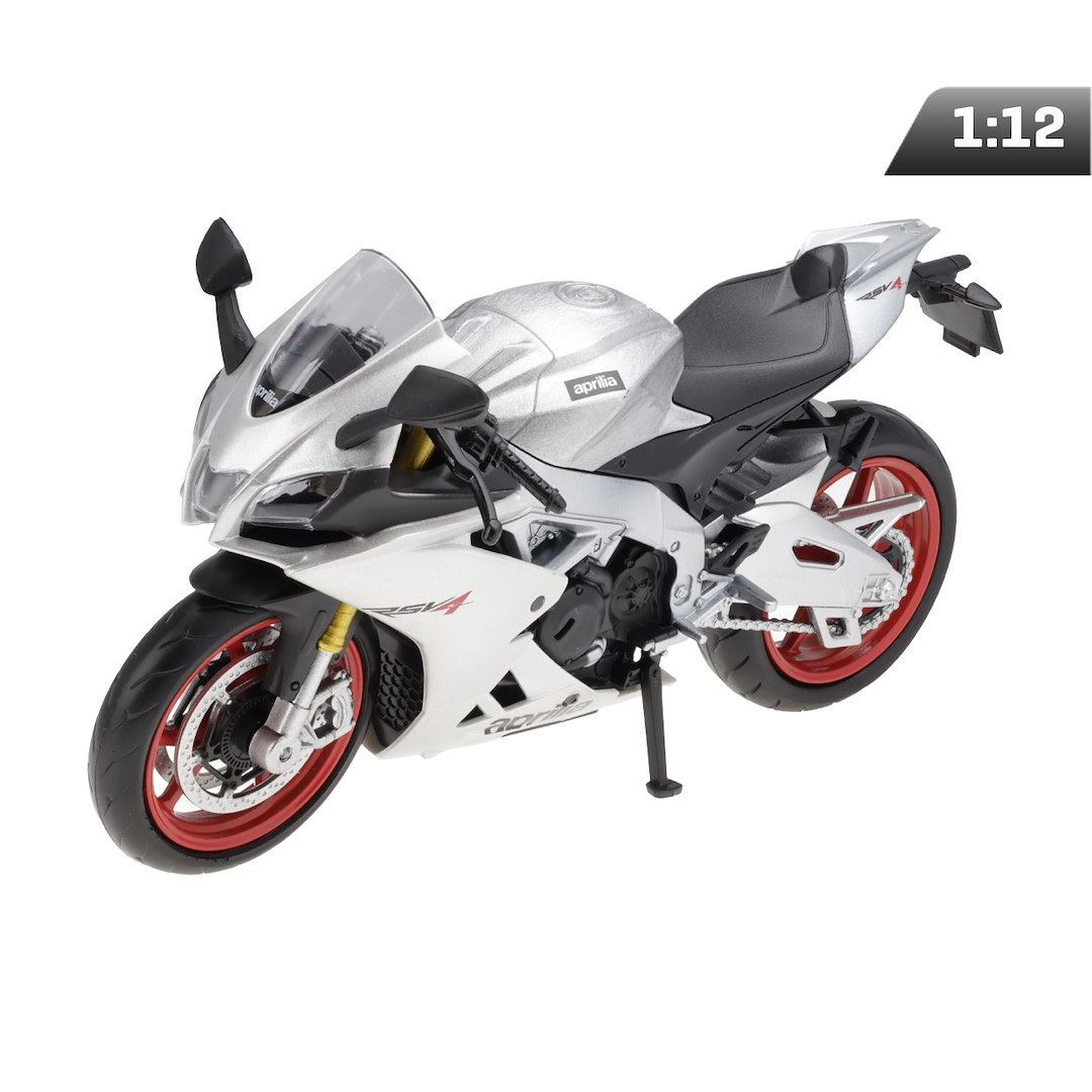 Modèle 1:12 RMZ HOBBY Aprilla RSV4 RR 2020 (Regular), argenté