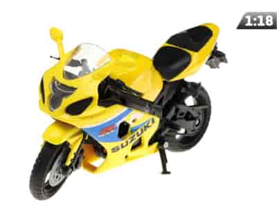 Model 1:18, SUZUKI GSX-R600, żółty (M05604BZ)