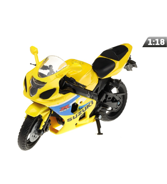 Model 1:18, SUZUKI GSX-R600, żółty (M05604BZ)