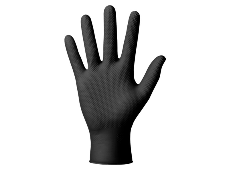 MERCATOR Rękawice nitrylowe premium GoGrip, czarne, rozm. XL, 50 szt.