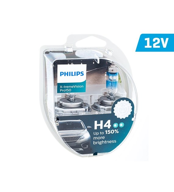 Ampoules PHILIPS H4 12V 60/55W P43t X-tremeVision PRO +150%