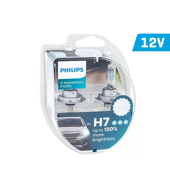 Glühlampen PHILIPS H7 12V 55W PX26d X-tremeVision PRO +150%