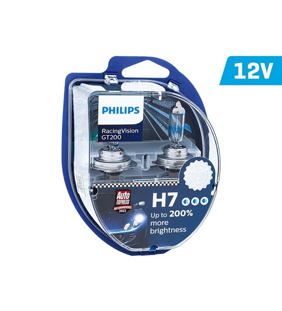 Glühlampen PHILIPS H7 12V 55W PX26d RacingVision GT200