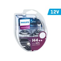 Żarówki PHILIPS H4 12V 60/55W P43t VisionPlus +60%