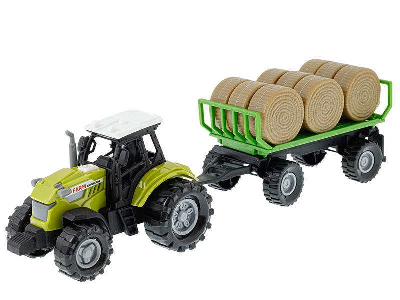 Model Little Farmer, Tractor with straw bale trailer