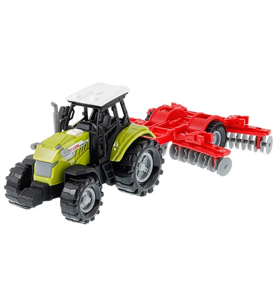 ModellKleinbauer, Traktor mit Aggregat, kultivierend